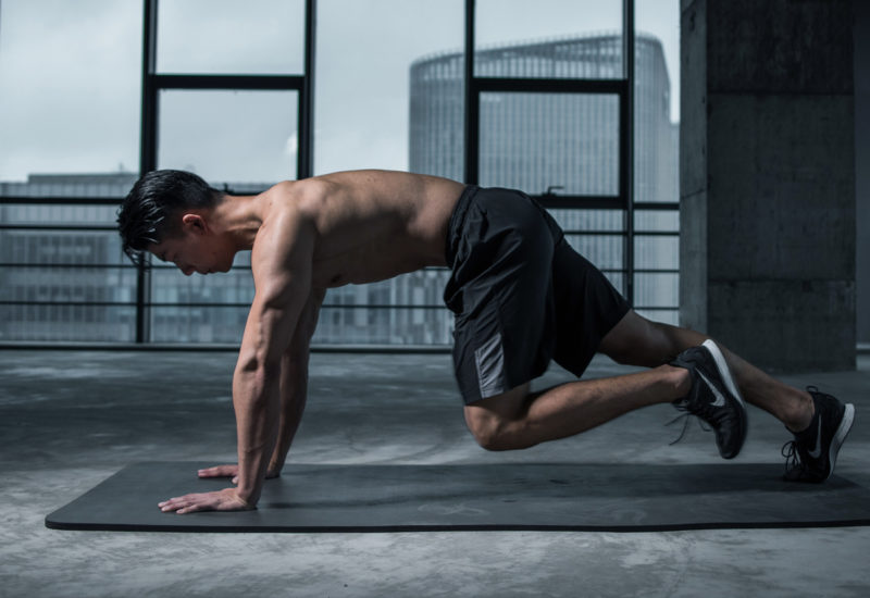 man exercising