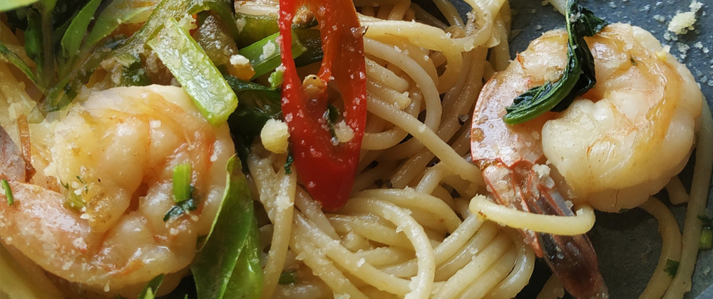 Garlic Shrimp Pasta